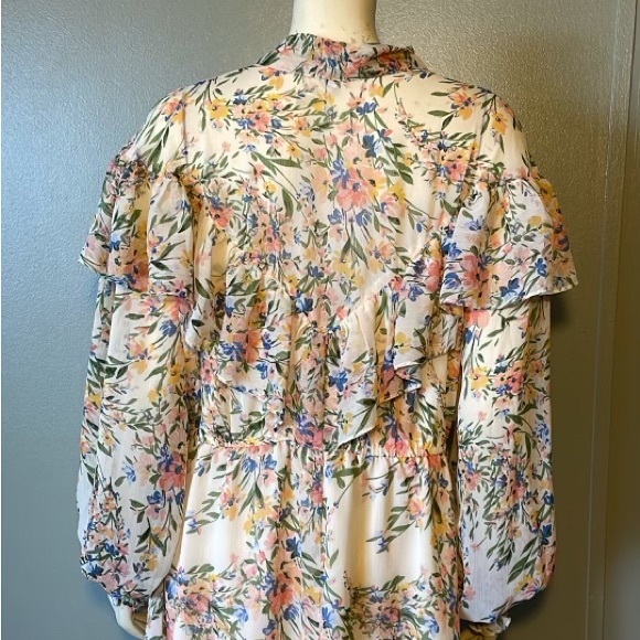 Eloquii floral long sleeves dress , size 18 - Picture 6 of 12